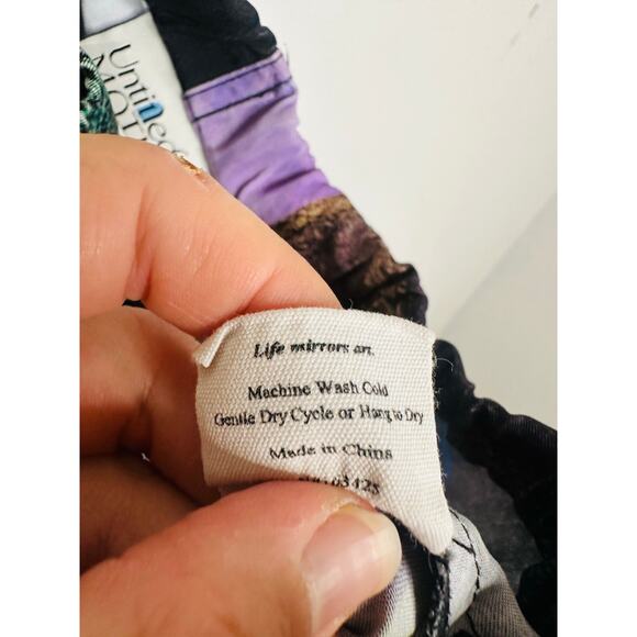 UNTITLED IN MOTION Purple Floral Intuition Tie Closure Trouser Pants size Small - Picture 13 of 16